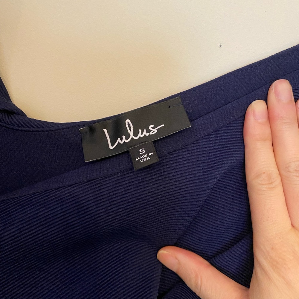 Lulus Elliana Navy Blue Ruffled Bodycon Dress - Picture 6 of 6